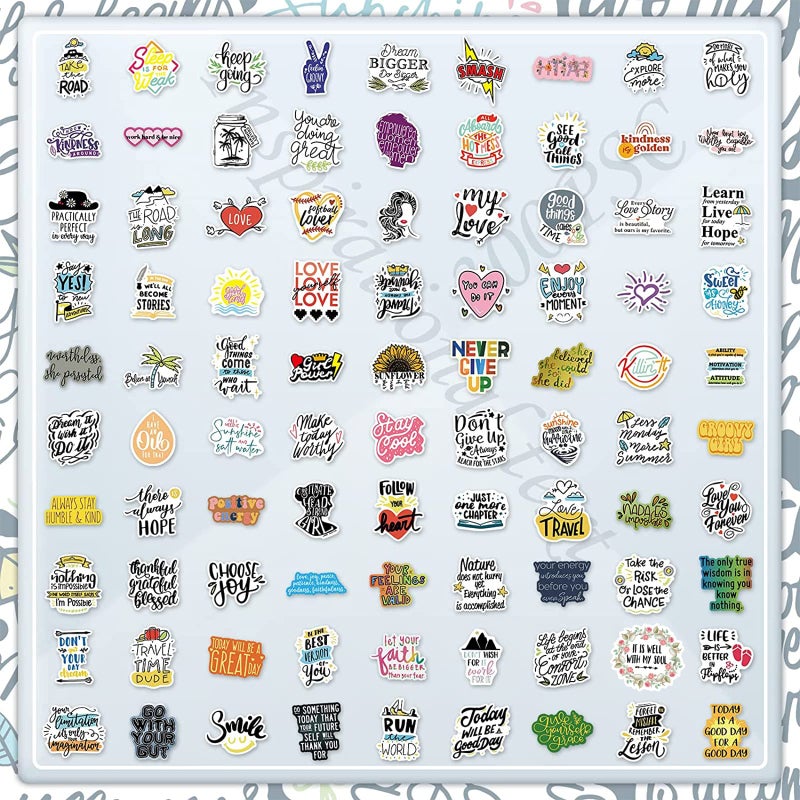 CoCube+ Inspirational Quote Stickers 300pcs  Positive Motivational Stickers for Students  Teachers  Planners  Employees  Colorful Waterproof Aesthetic Sticker for Laptop  Water Bottles  Journal  Whiteboard - Image 5
